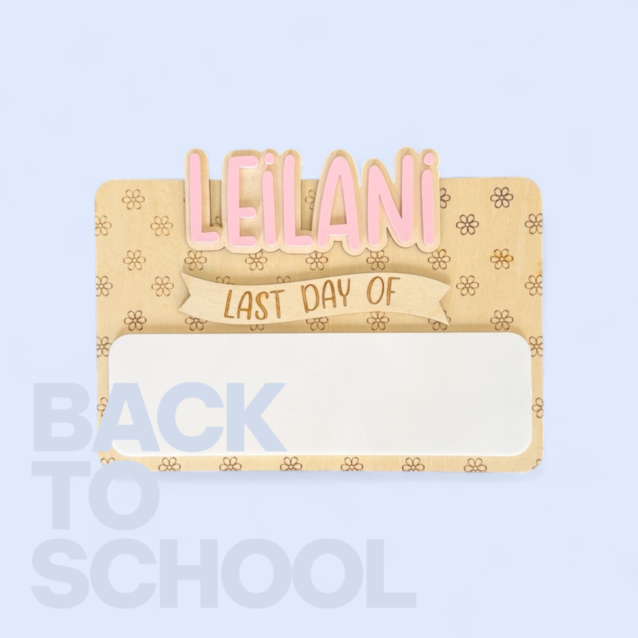 Back to School Sign - Flowers