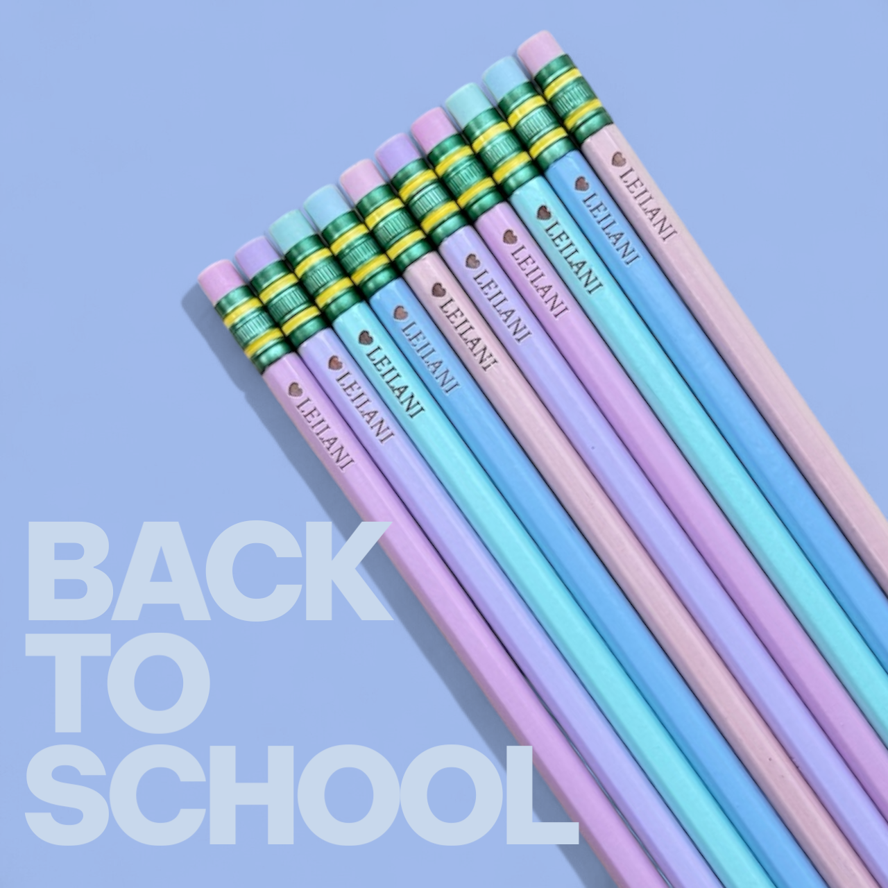 Personalized Engraved Pencils - Pack of 10
