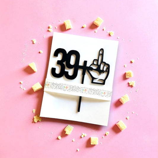 39+1 Cake Topper