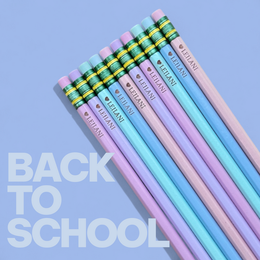 Personalized Engraved Pencils - Pack of 10
